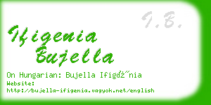 ifigenia bujella business card